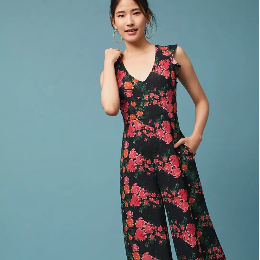 Laurette V-Neck Jumpsuit (Tracy Reese / Anthropologie)